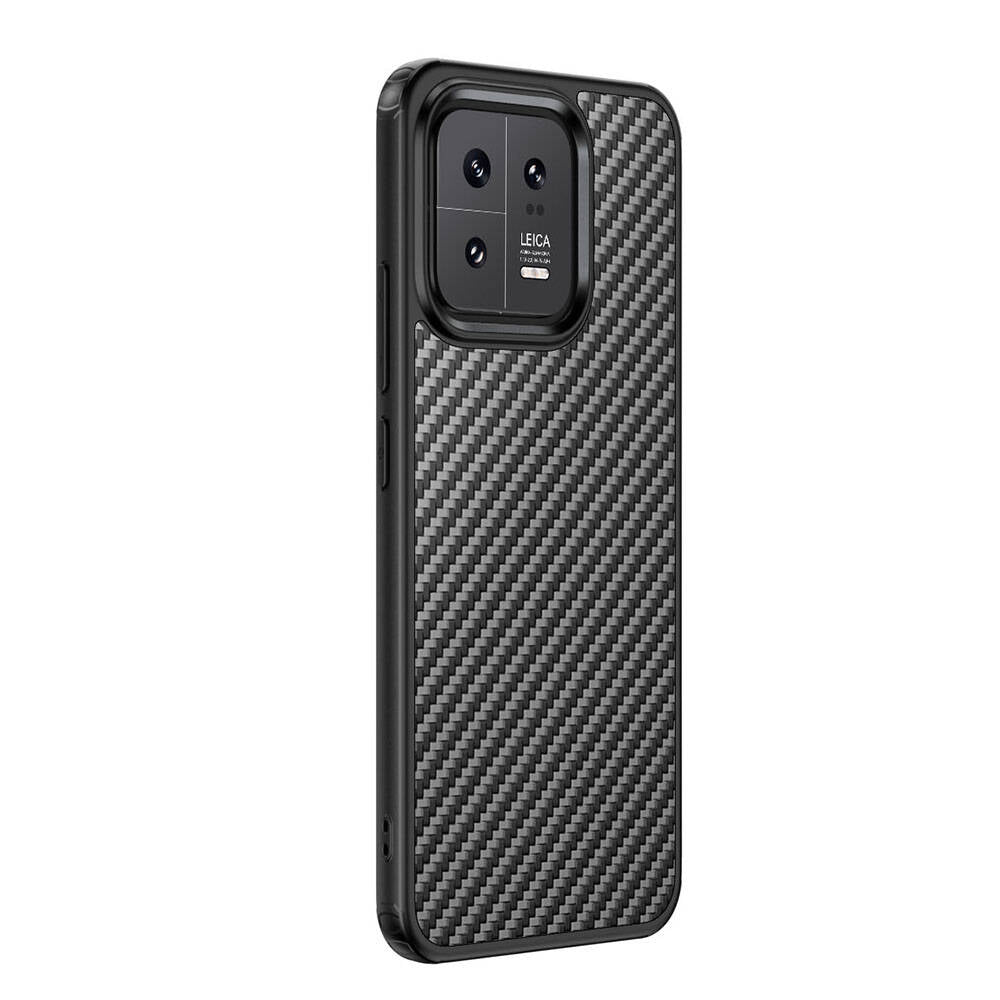 Xiaomi Mi 13 Kılıf Aramid Karbon Fiber M-safe Özellikli Wlons Radison Kılıf