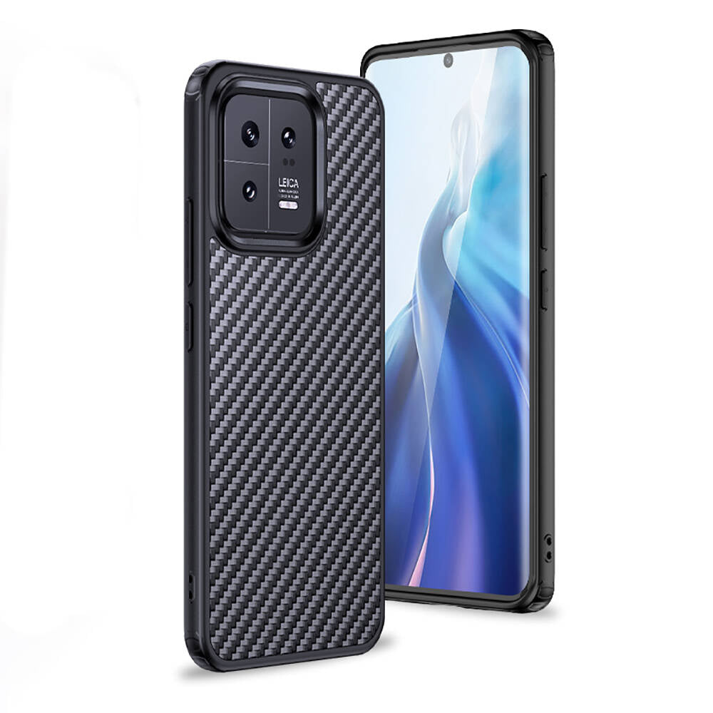 Xiaomi Mi 13 Kılıf Aramid Karbon Fiber M-safe Özellikli Wlons Radison Kılıf