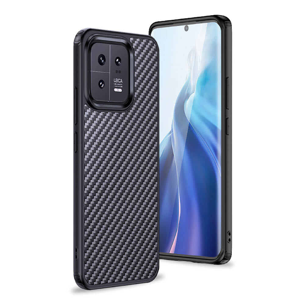 Xiaomi Mi 13 Pro Kılıf Aramid Karbon Fiber M-safe Özellikli Wlons Radison Kılıf