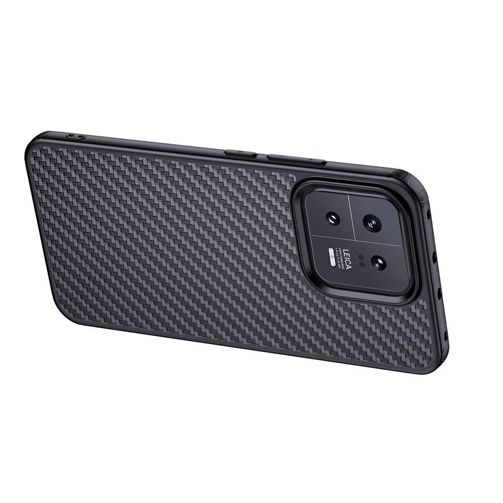 Xiaomi Mi 13 Pro Kılıf Aramid Karbon Fiber M-safe Özellikli Wlons Radison Kılıf