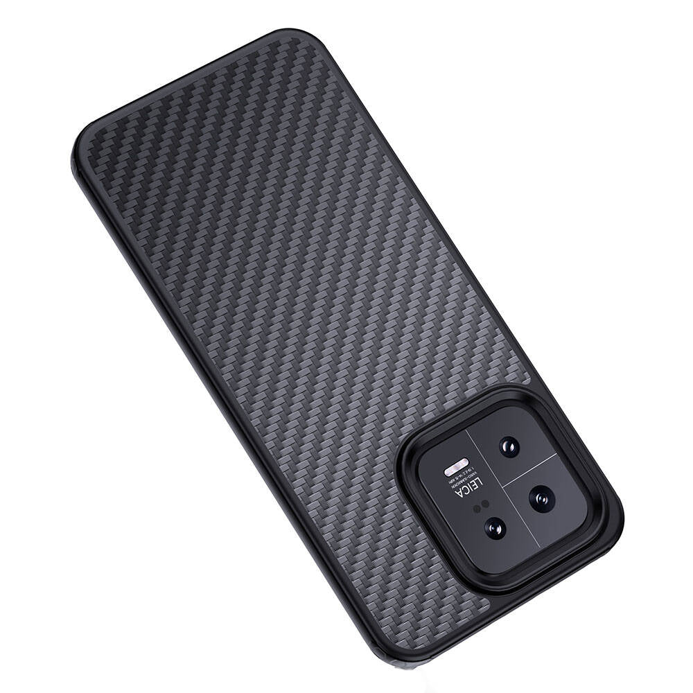 Xiaomi Mi 13 Pro Kılıf Aramid Karbon Fiber M-safe Özellikli Wlons Radison Kılıf
