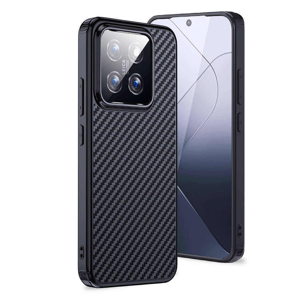 Xiaomi Mi 14 Kılıf Aramid Karbon Fiber M-safe Özellikli Wlons Radison Kılıf