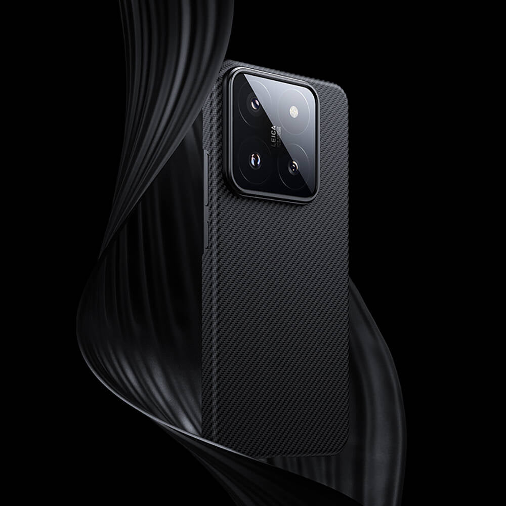 Xiaomi Mi 14 Kılıf M-safe Özellikli Karbon Fiber Benks Essential ArmorAir 600D Kevlar Kılıf