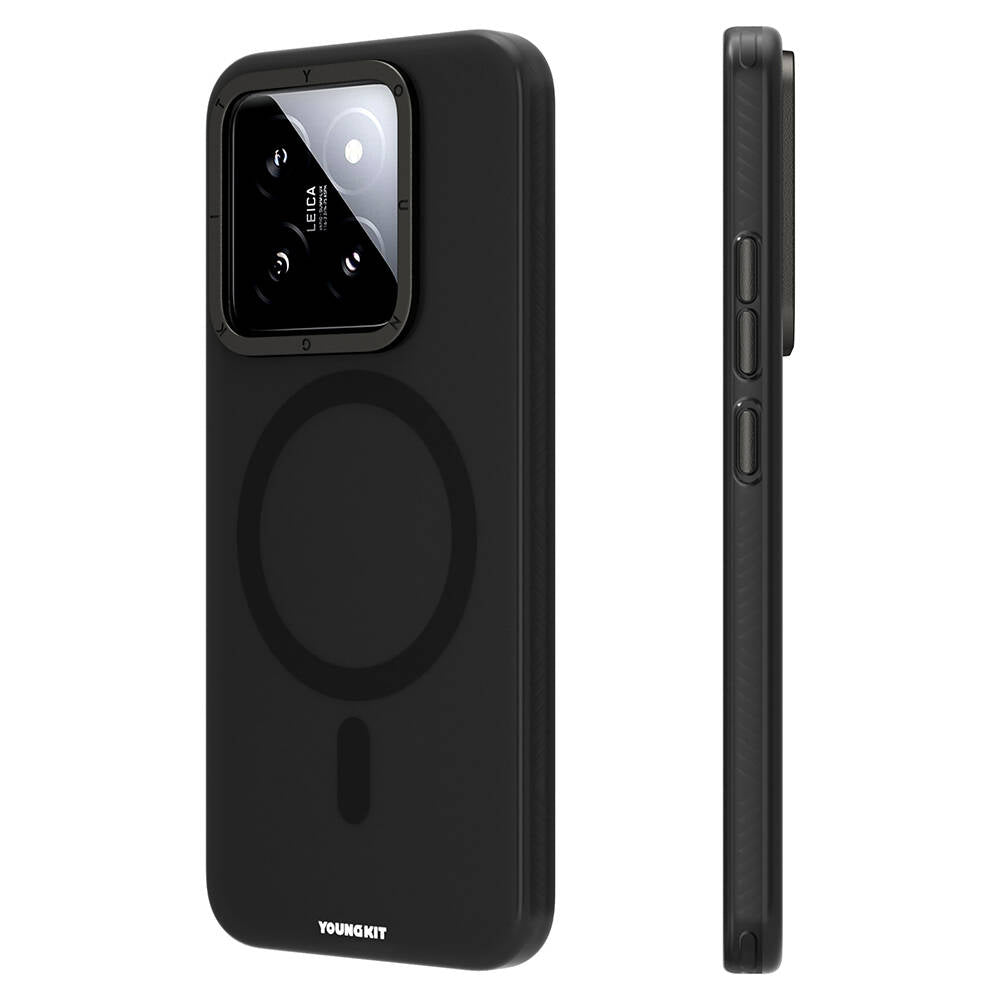 Xiaomi Mi 14 Kılıf M-safe Şarj Özellikli Youngkit Hidden Sand Serisi Kılıf