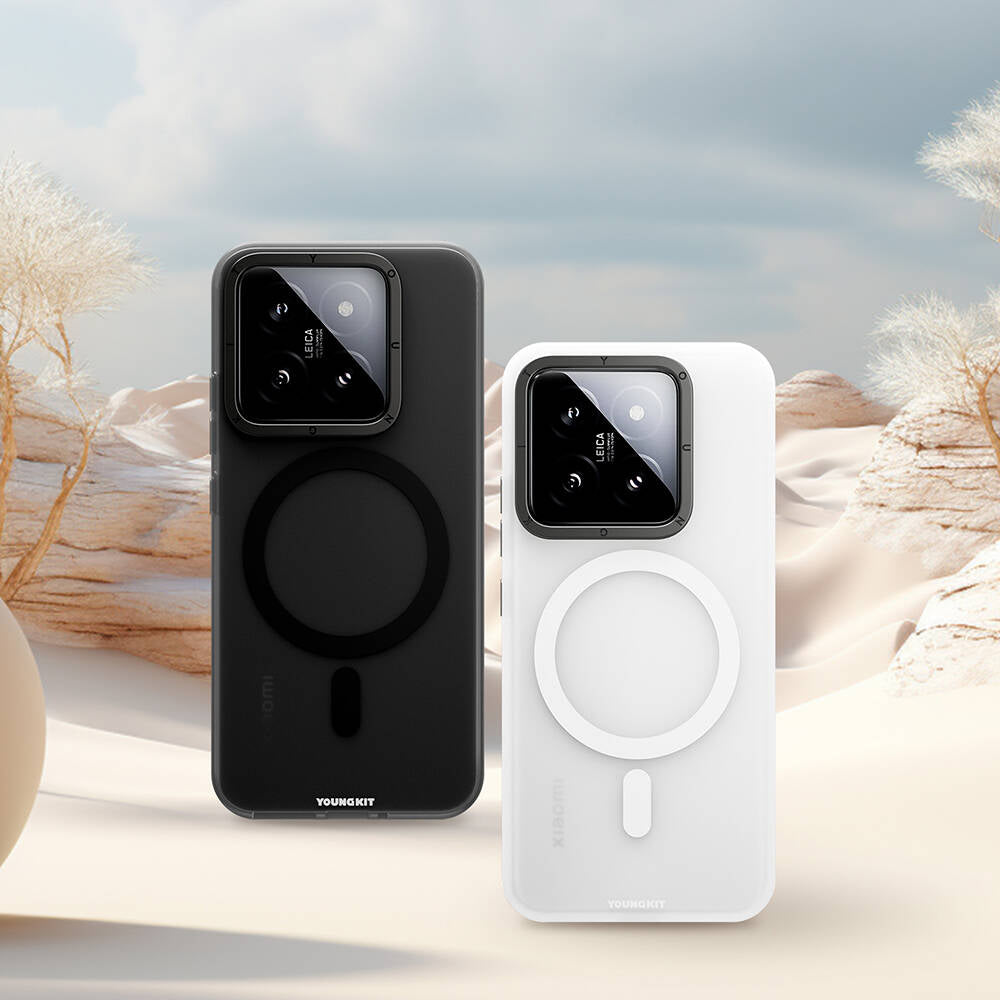 Xiaomi Mi 14 Kılıf M-safe Şarj Özellikli Youngkit Hidden Sand Serisi Kılıf