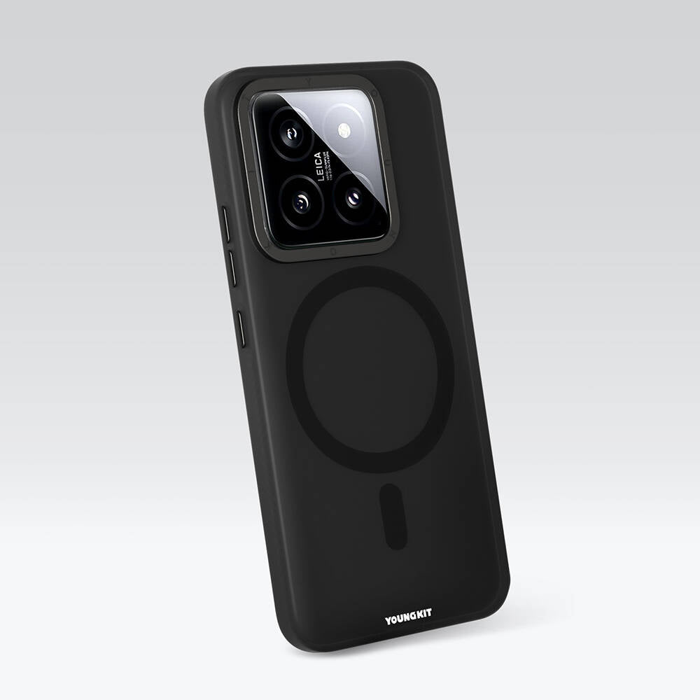 Xiaomi Mi 14 Kılıf M-safe Şarj Özellikli Youngkit Hidden Sand Serisi Kılıf
