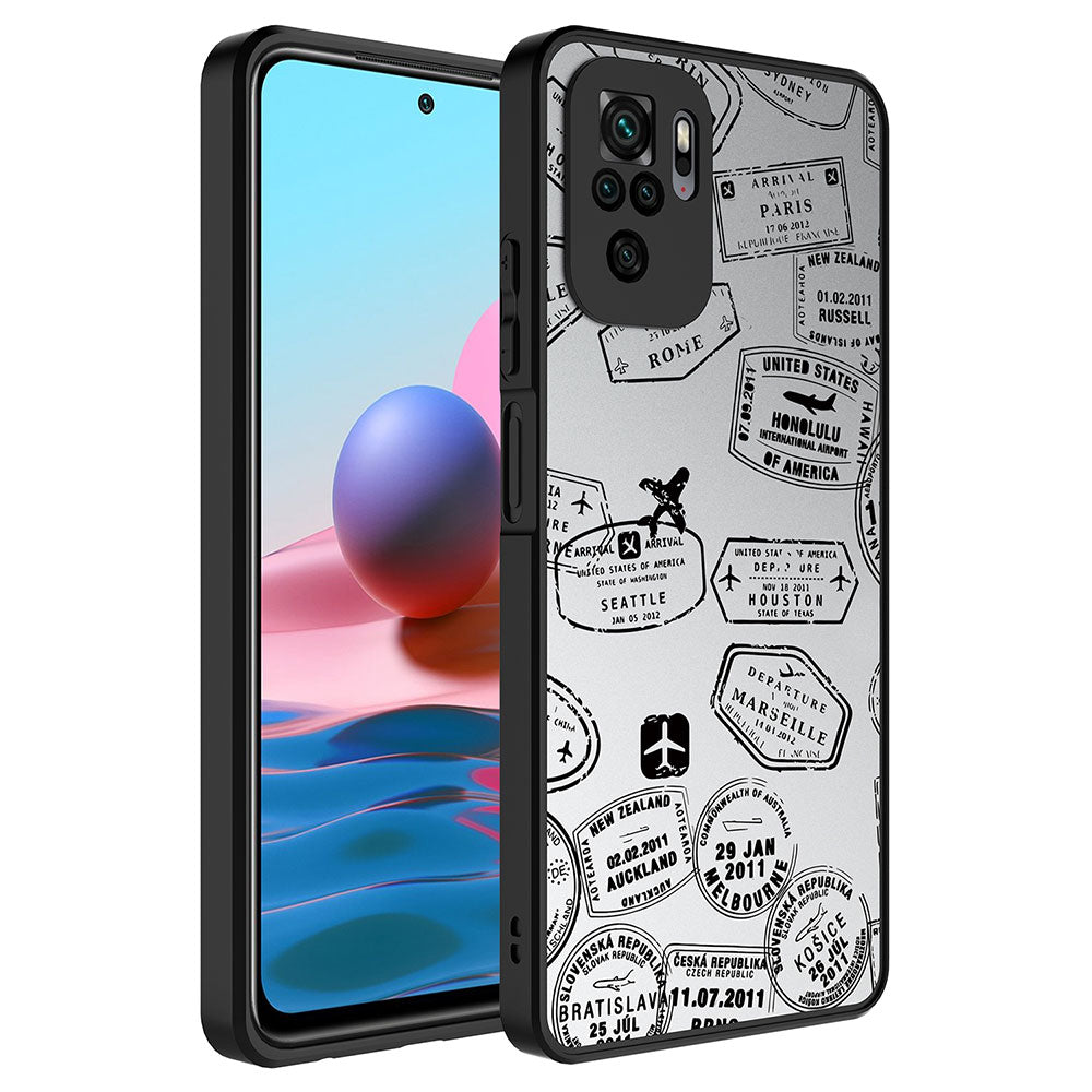 Xiaomi Redmi Note 10S Kılıf Aynalı Desenli Kamera Korumalı Parlak Zore Mirror Kılıf