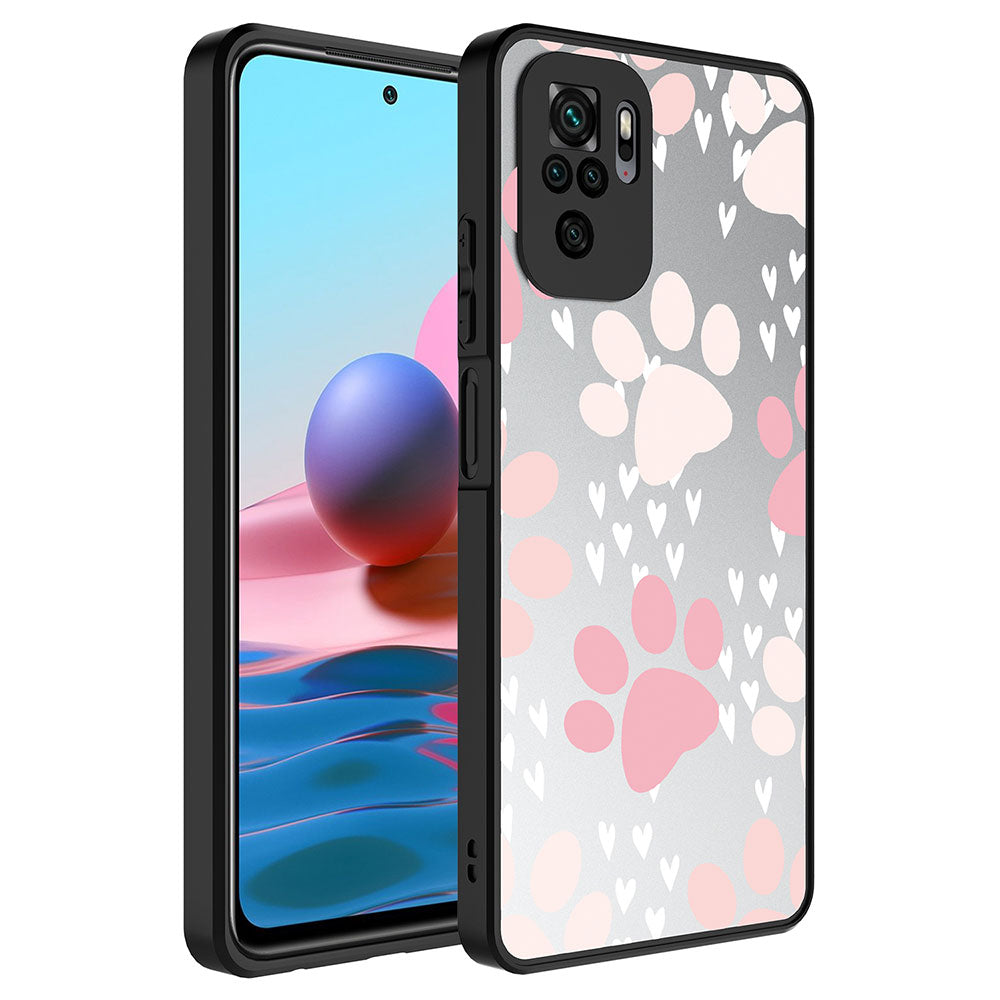 Xiaomi Redmi Note 10S Kılıf Aynalı Desenli Kamera Korumalı Parlak Zore Mirror Kılıf