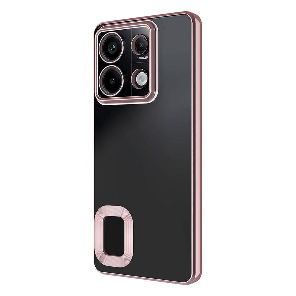 Xiaomi Redmi Note 13 4G Kılıf Kamera Korumalı Logo Gösteren Zore Omega Kılıf