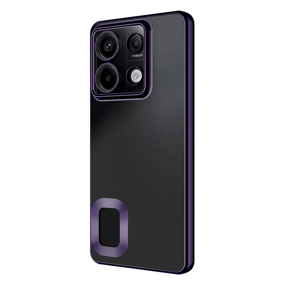 Xiaomi Redmi Note 13 4G Kılıf Kamera Korumalı Logo Gösteren Zore Omega Kılıf