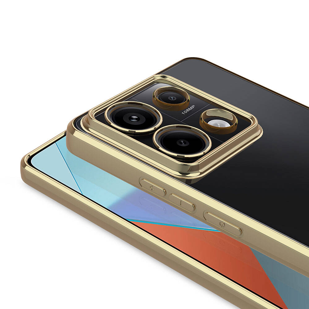 Xiaomi Redmi Note 13 4G Kılıf Kamera Korumalı Logo Gösteren Zore Omega Kılıf