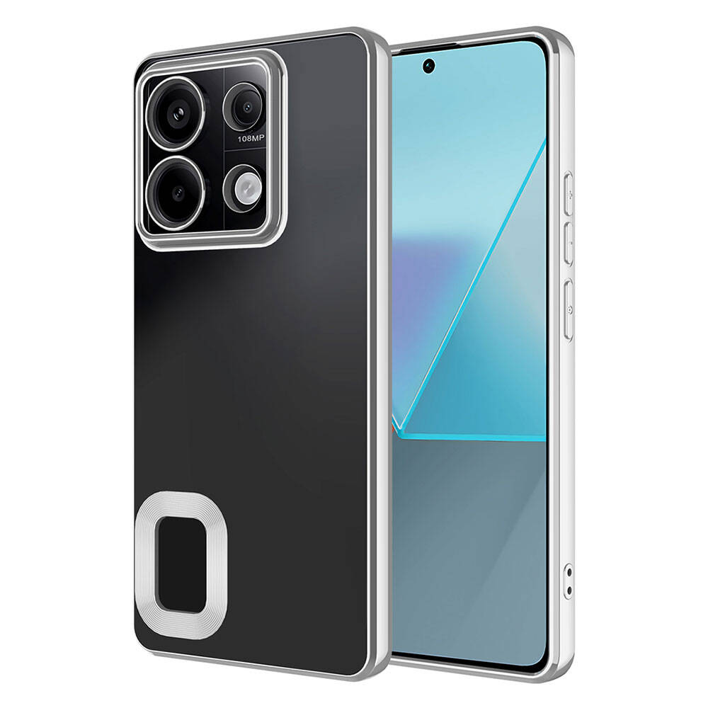 Xiaomi Redmi Note 13 4G Kılıf Kamera Korumalı Logo Gösteren Zore Omega Kılıf