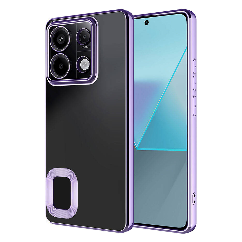 Xiaomi Redmi Note 13 4G Kılıf Kamera Korumalı Logo Gösteren Zore Omega Kılıf