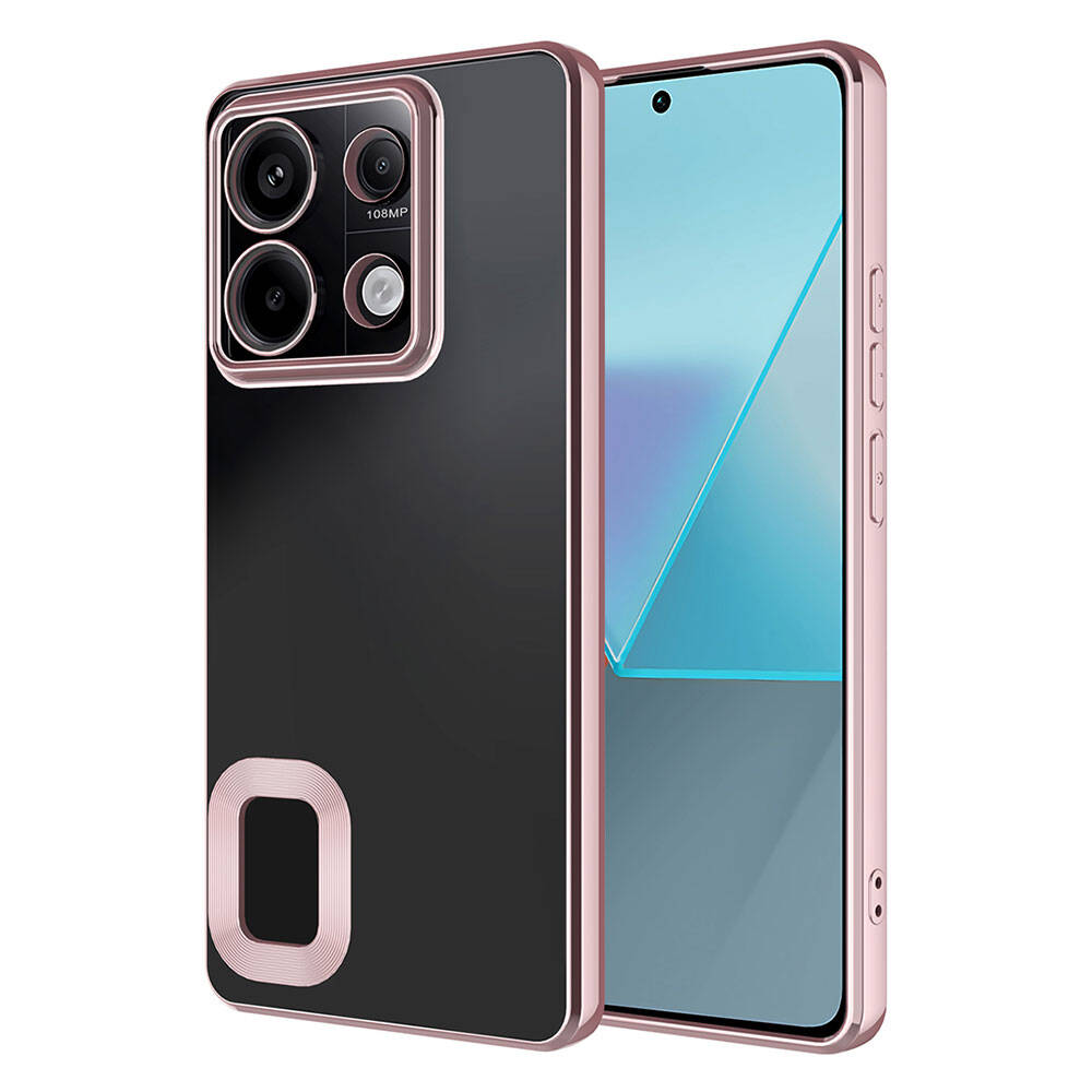 Xiaomi Redmi Note 13 4G Kılıf Kamera Korumalı Logo Gösteren Zore Omega Kılıf