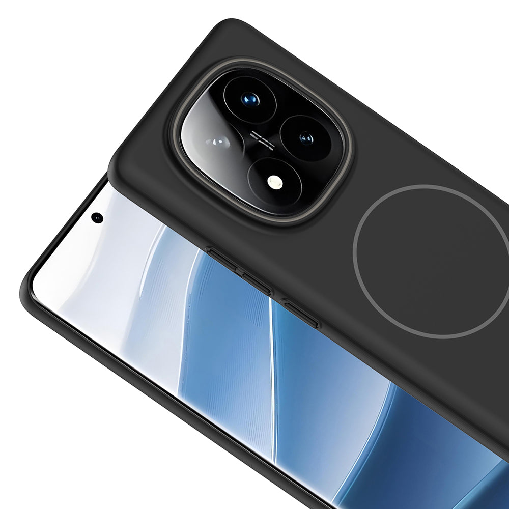 Xiaomi Redmi Note 14 Pro Plus Kılıf M-safe Şarj Özellikli Zore Ruby Sert Kılıf