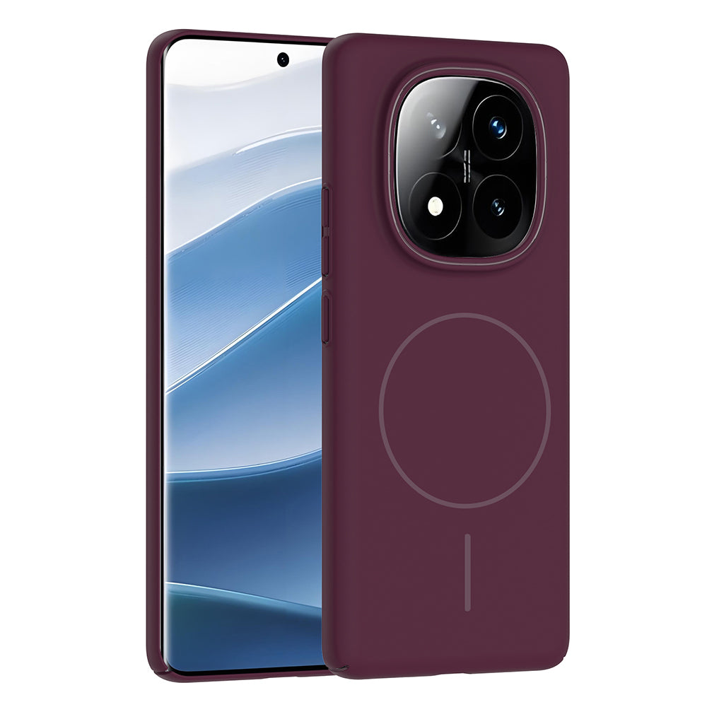 Xiaomi Redmi Note 14 Pro Plus Kılıf M-safe Şarj Özellikli Zore Ruby Sert Kılıf