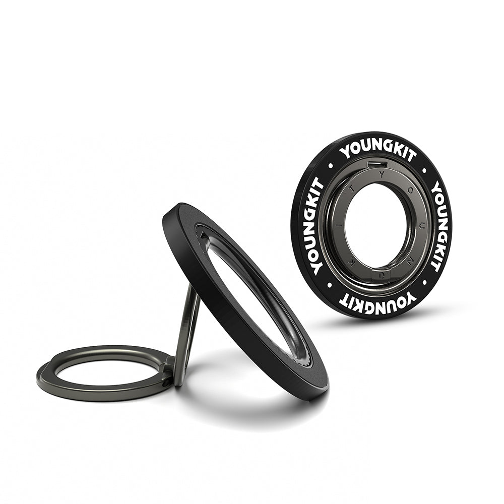 Youngkit Magnetik 360 Derece Dönebilen Double Ring Serisi Parmak Ring Stand