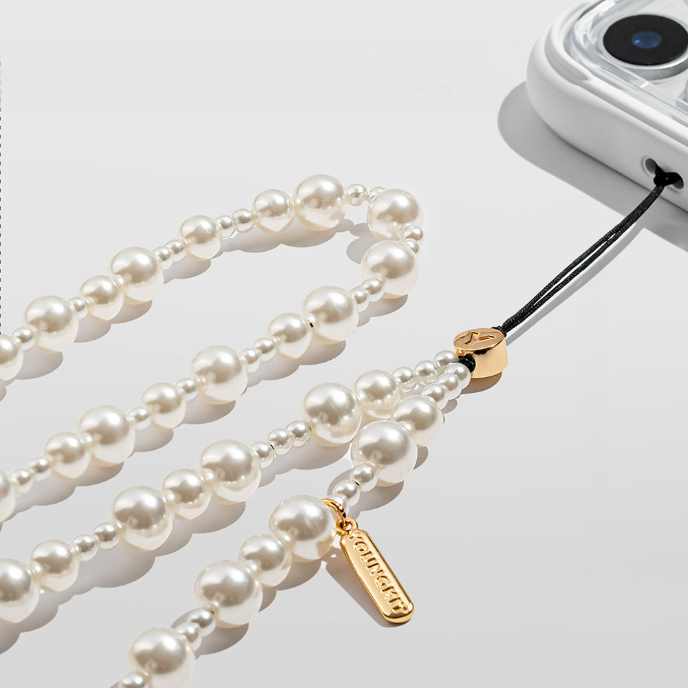 Youngkit Pearl Serisi İnci Tasarımlı Telefon Askı İpi 40cm
