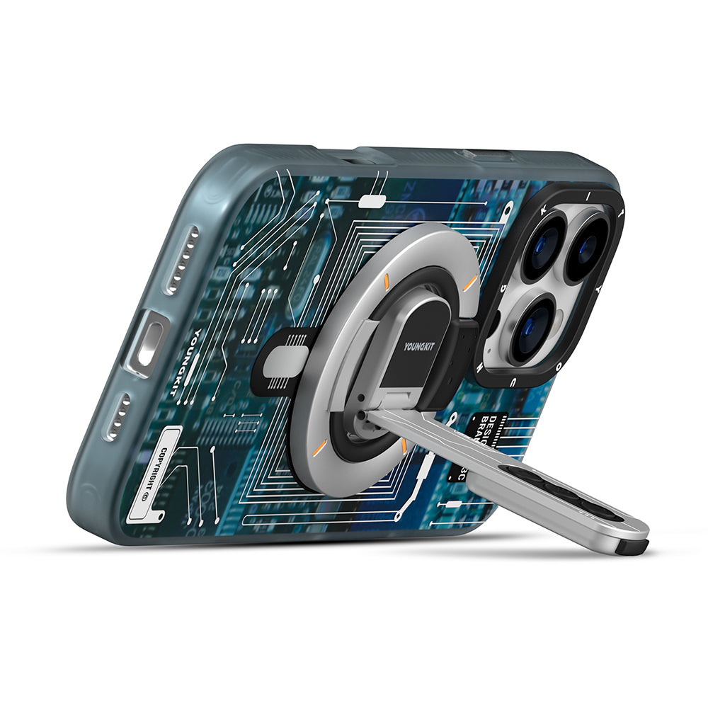 Youngkit Technology Serisi Telefon ve Tabletler için Magnetik Ring Stand
