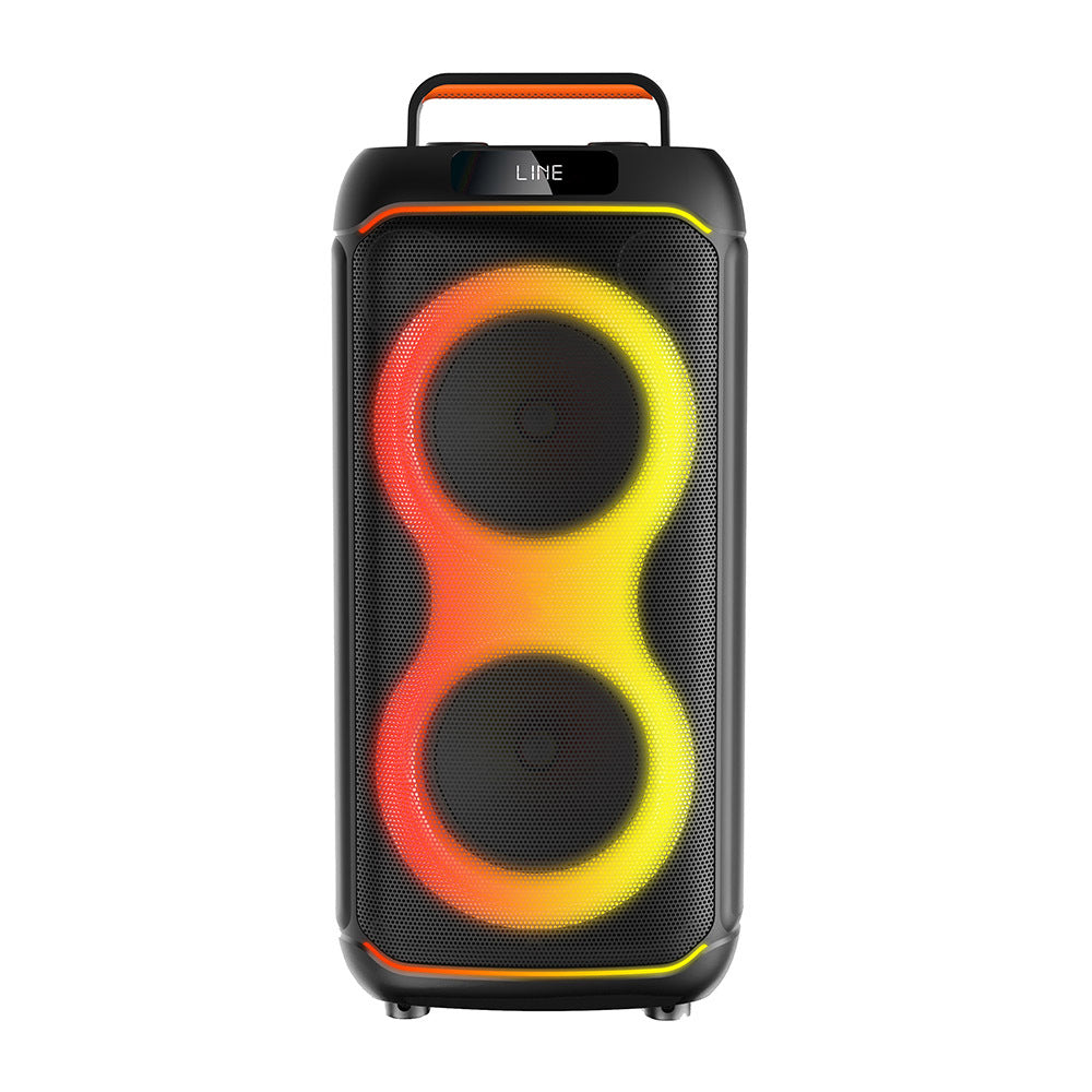 Zore GD-2608 Dijital LED Göstergeli FM Radyolu Mikrofonlu RGB TWS Çift 6.5 inç Stereo Bass Kablosuz Karaoke Hoparlör