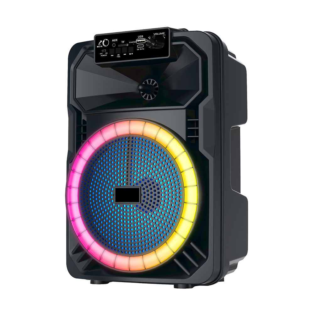 Zore GD-893 Mikrofonlu RGB TWS 8 inç Stereo Bass Kablosuz Karaoke Hoparlör