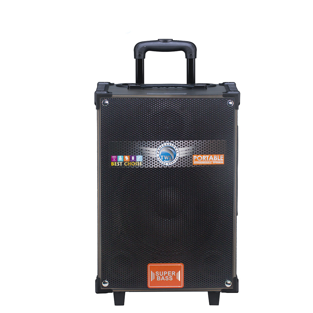 Zore LT-912 Dijital LED Göstergeli FM Radyolu Mikrofonlu Gitar Girişli TWS 12 inç Stereo Bass Kablosuz Karaoke Hoparlör