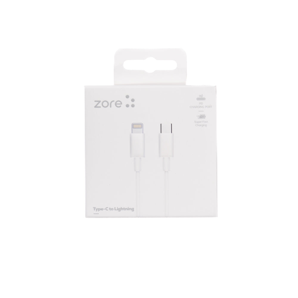 Zore ZR-42 Type-C to Lightning PD Hızlı Şarj Özellikli Data ve Şarj Kablosu 1M