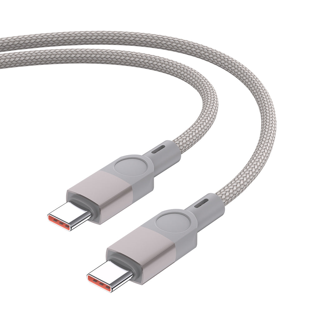 Zore ZR-44 Type-C to Type-C PD 100W Örgü Tasarımlı Hızlı Şarj Özellikli Data ve Şarj Kablosu 1M