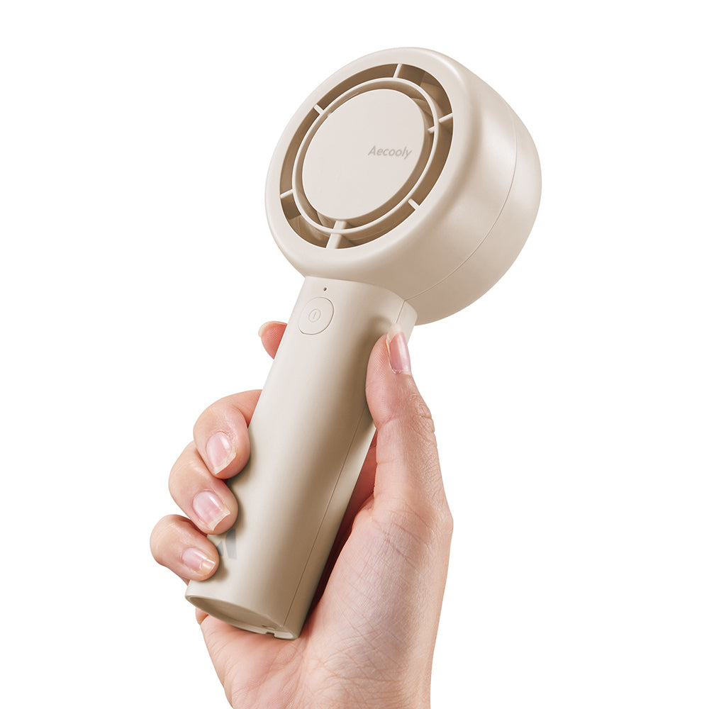Aecooly PB01 İç Spiralli Çift Halka Hava Akışı Teknolojili 5 Kademeli Portatif Soğutucu El Fanı