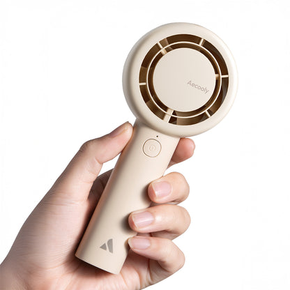 Aecooly PB01 İç Spiralli Çift Halka Hava Akışı Teknolojili 5 Kademeli Portatif Soğutucu El Fanı