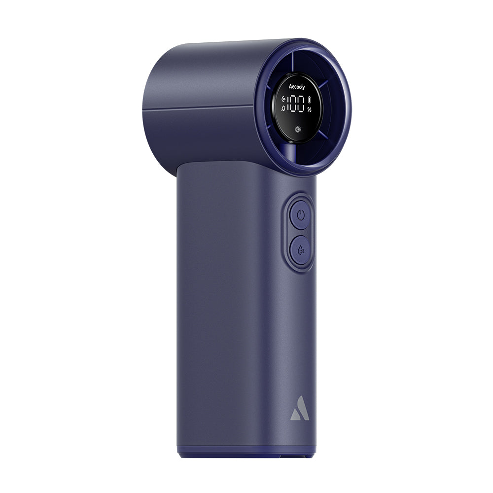 Aecooly PM02 Dijital LED Göstergeli Mist Chill Özellikli 5 Kademeli Portatif Soğutucu El Fanı