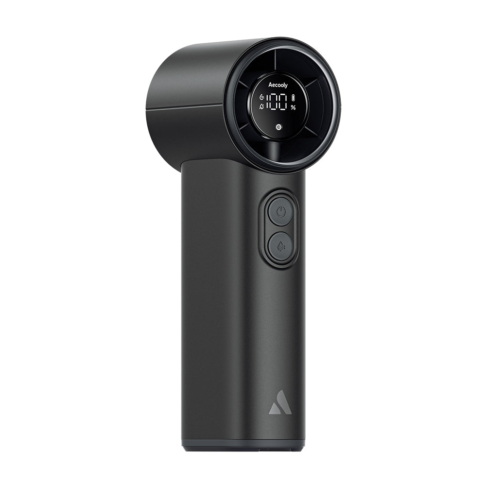 Aecooly PM02 Dijital LED Göstergeli Mist Chill Özellikli 5 Kademeli Portatif Soğutucu El Fanı