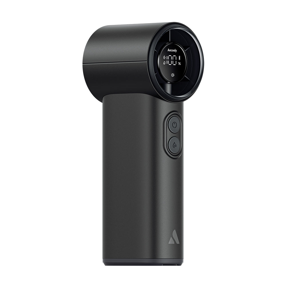 Aecooly PM02 Dijital LED Göstergeli Mist Chill Özellikli 5 Kademeli Portatif Soğutucu El Fanı