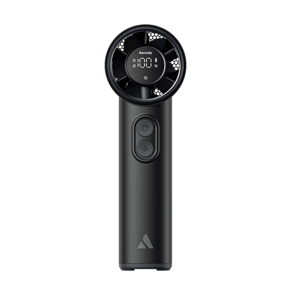 Aecooly PM02 Dijital LED Göstergeli Mist Chill Özellikli 5 Kademeli Portatif Soğutucu El Fanı