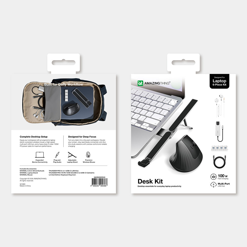 Amazingthing 5in1 Laptop Notebook Günlük Aksesuar Masaüstü Kiti