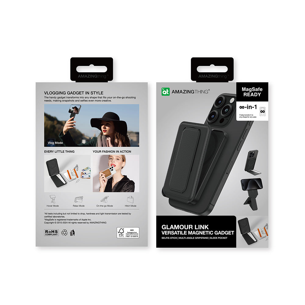 Amazingthing Glamour Link Fonksiyonel Çok Yönlü Grip Standlı Magnetik Kartlık