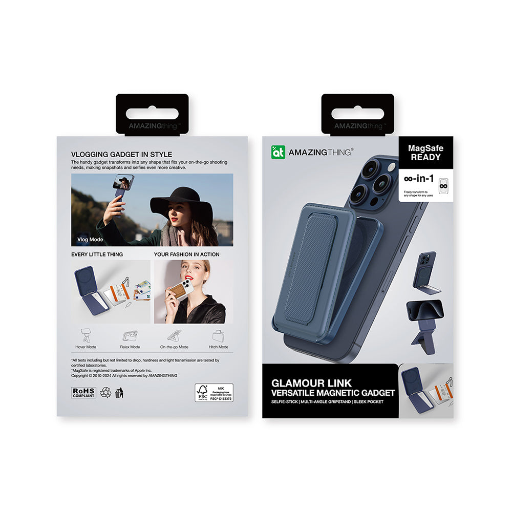 Amazingthing Glamour Link Fonksiyonel Çok Yönlü Grip Standlı Magnetik Kartlık