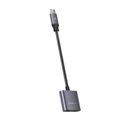 Amazingthing Thunder Pro 2in1 Type-C To 3.5mm Hi-Fi Aux Çevirici Ses Adaptörü
