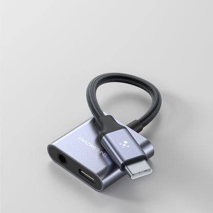 Amazingthing Thunder Pro 2in1 Type-C To 3.5mm Hi-Fi Aux Çevirici Ses Adaptörü