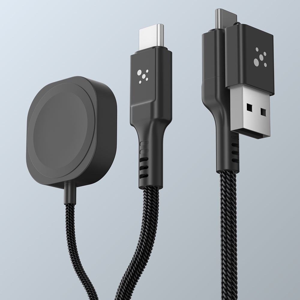 Amazingthing Thunder Pro 7X 100W Watch Serisi Akıllı Saat Wireless 4in1 Type-C PD - Usb Hızlı Şarj Kablosu 1.5M