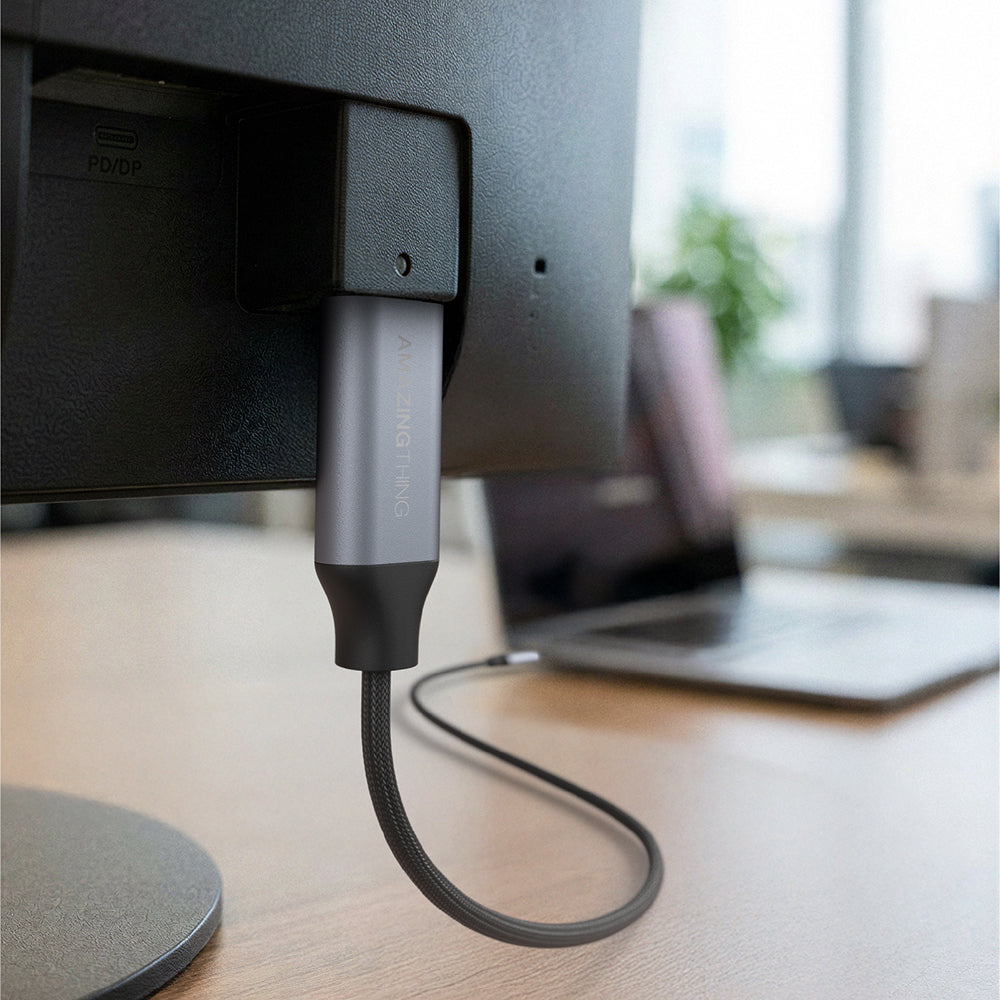 Amazingthing Thunder Pro HDTV Görüntü ve Ses Aktarıcı Type-C to HDMI Kablo Ultra HD 4K 60Hz 1.5M