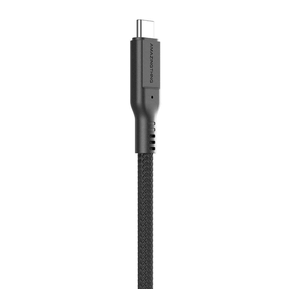 Amazingthing Thunder Pro USB3.2 Gen2 PD3.1 Port Korumalı Type-C to Type-C Kablo 2m 240W 4K@60Hz