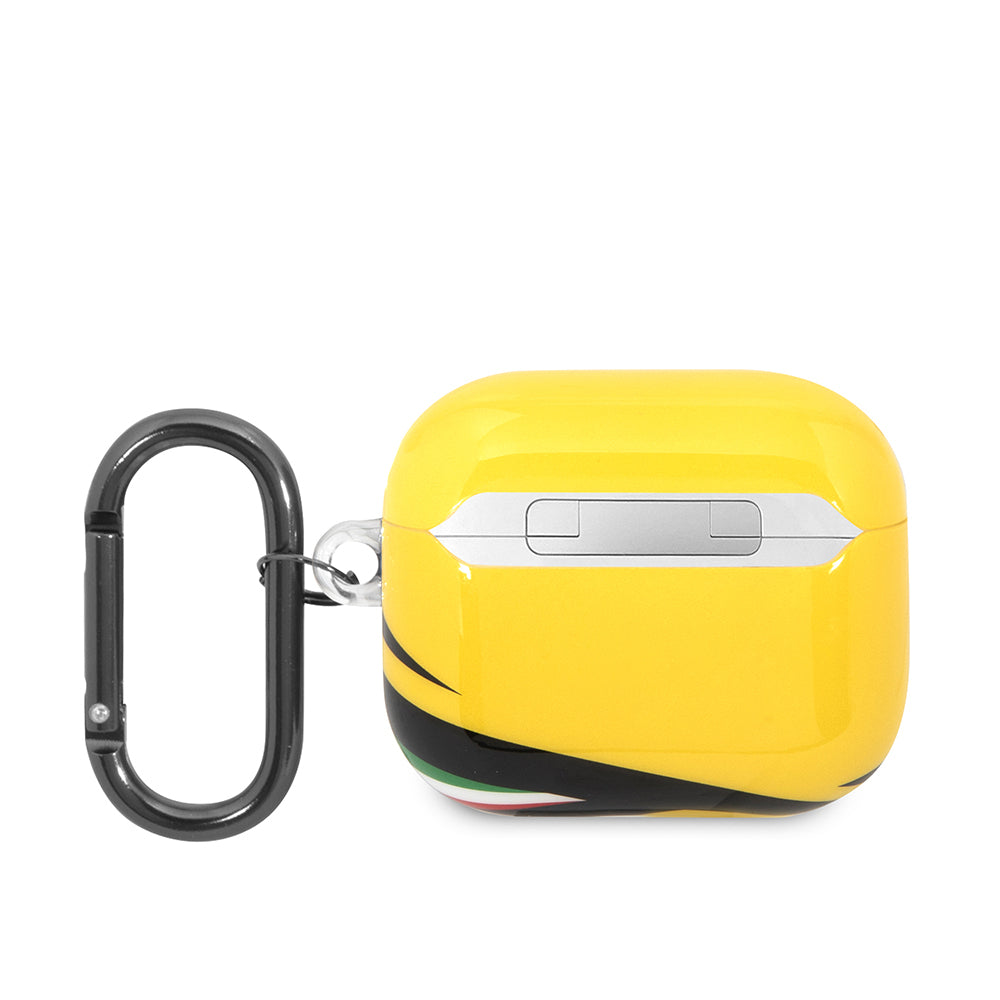 Airpods 3. Nesil Kılıf Ferrari Orijinal Lisanslı IML Baskılı Klasik Logolu TPU Kılıf