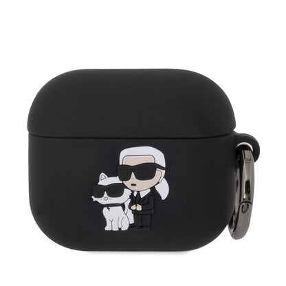 Airpods 3. Nesil Kılıf Karl Lagerfeld Orijinal Lisanslı Karl & Choupette 3D Silikon Kılıf