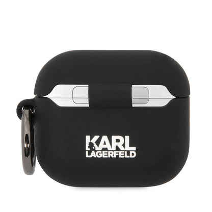 Airpods 3. Nesil Kılıf Karl Lagerfeld orijinal Lisanslı Karl 3D Silikon Kılıf