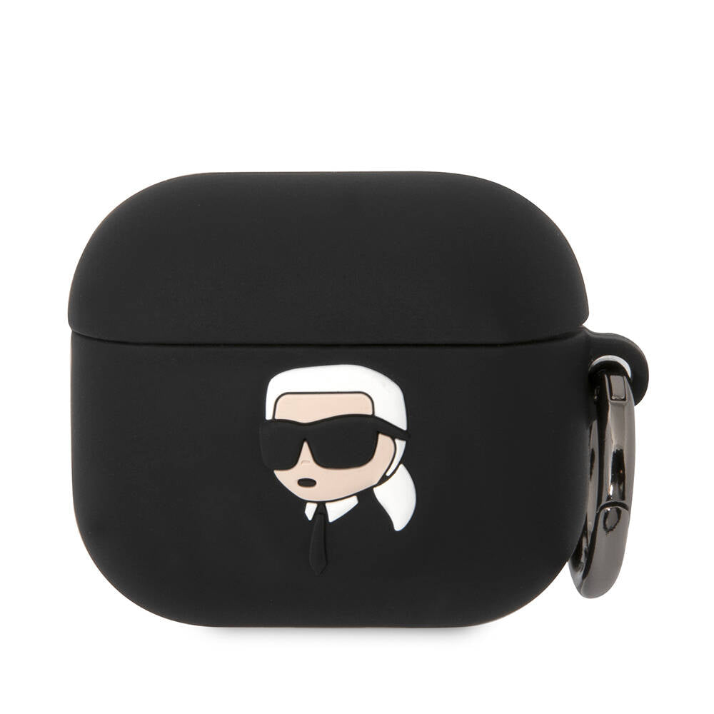 Airpods 3. Nesil Kılıf Karl Lagerfeld orijinal Lisanslı Karl 3D Silikon Kılıf
