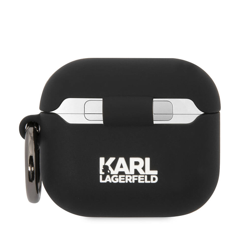 Airpods 3. Nesil Kılıf Karl Lagerfeld orijinal Lisanslı Karl & Choupette 3D Silikon Kılıf