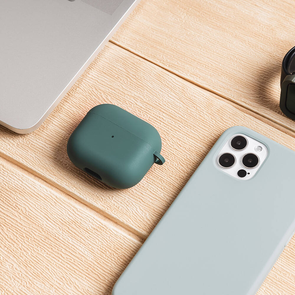 Airpods 3. Nesil Kılıf Yumuşak Dokunuşlu Likit Silikon Tasarımlı Lisanslı Switcheasy Skin Kılıf