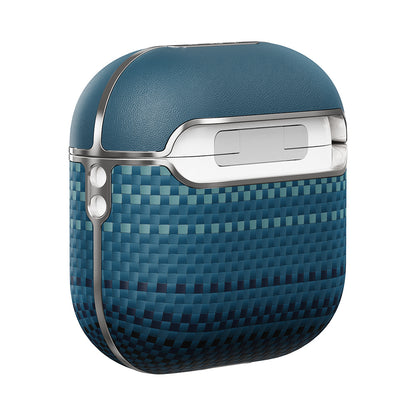Airpods 4 Kılıf Aramid Fiber Pitaka Tactile Woven Sunset-Moonrise Serisi Sunset Kılıf