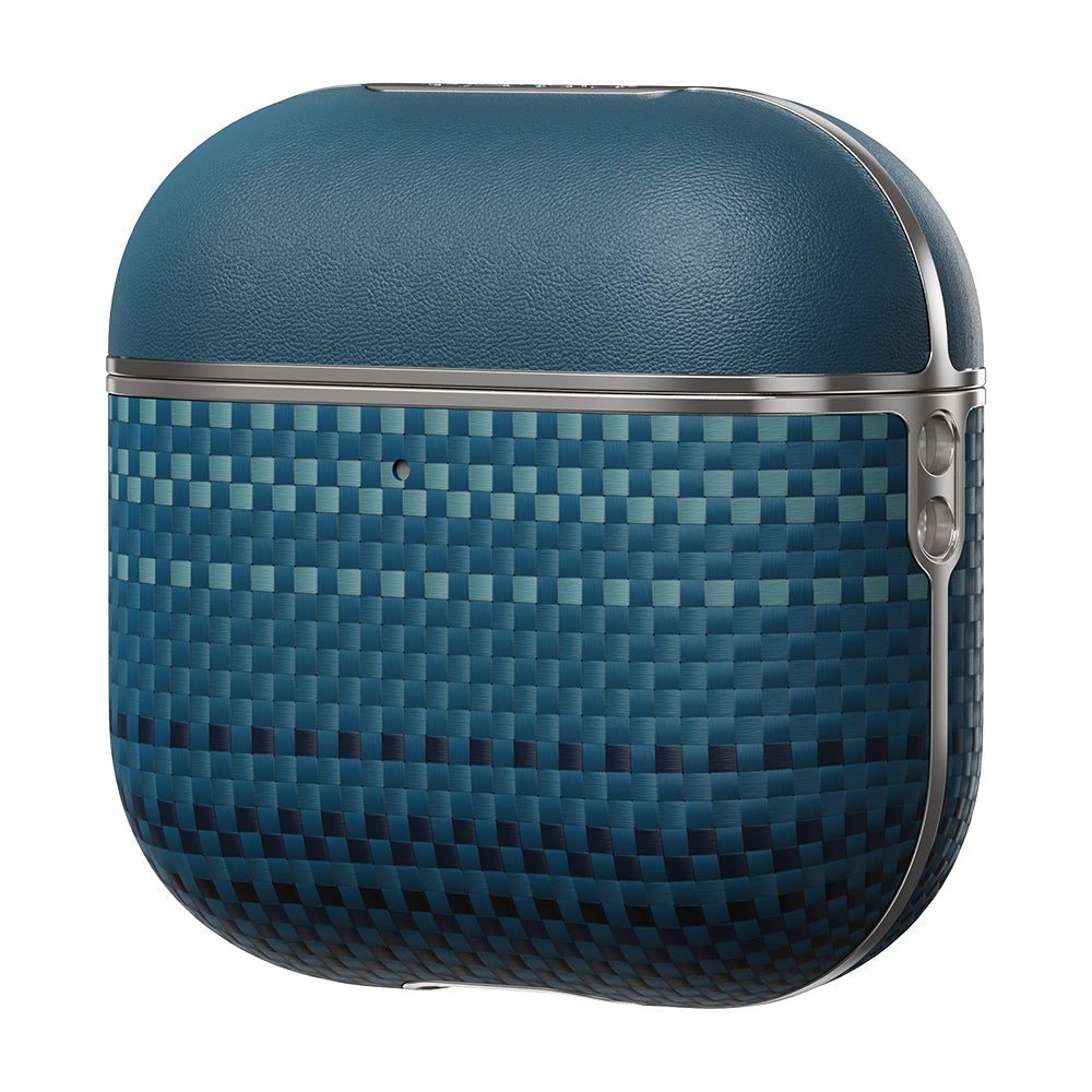 Airpods 4 Kılıf Aramid Fiber Pitaka Tactile Woven Sunset-Moonrise Serisi Sunset Kılıf